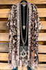 AHB EXCLUSIVE:  One More Time Long Kimono Lace - Leopard