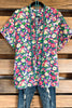 Garden Party Top - lavender Multi