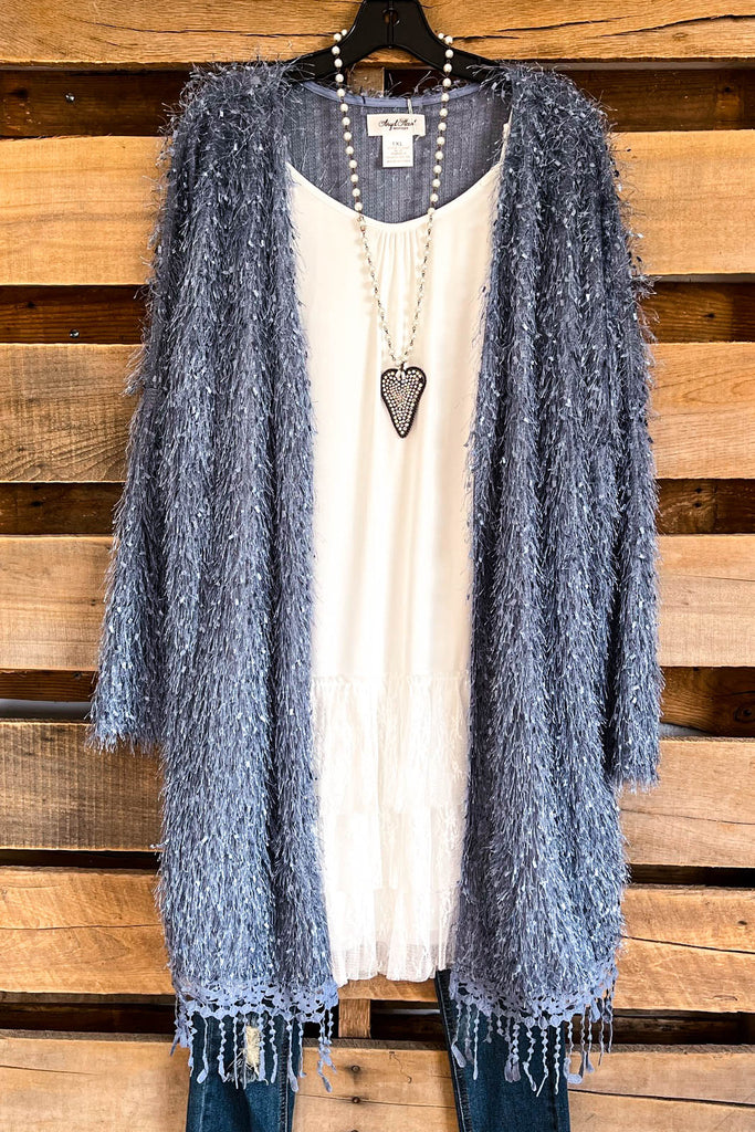 AHB EXCLUSIVE: When In Love Cardigan - Blue