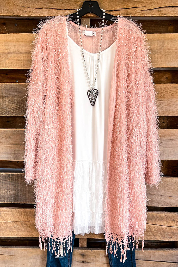 AHB EXCLUSIVE: When In Love Cardigan - Pink
