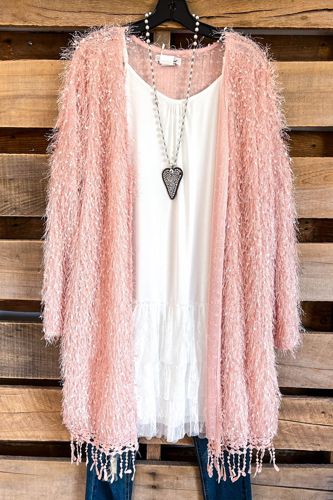 AHB EXCLUSIVE: When In Love Cardigan - Pink