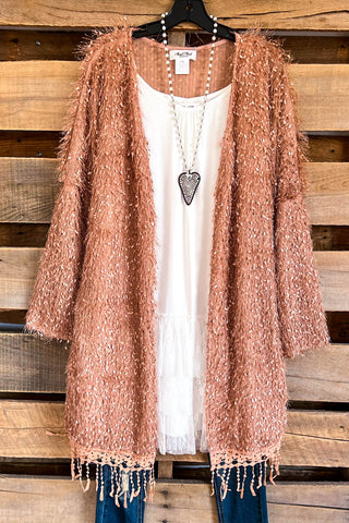 Attention To Perfection Cardigan - Taupe/Black