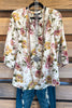 Perfectly Polished Blouse - Cream/Mauve/Sage
