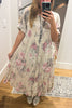 Pre order: Bella Vita Floral Italian Linen Dress - 100% Linen - Made in Italy