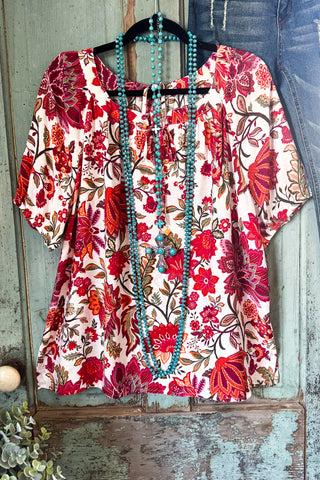AHB EXCLUSIVE: Dearly Loved Embroidery Top - Ivory - 100% COTTON