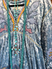Peaceful Feelings Velvet Dress - Denim Blue