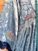 Peaceful Feelings Velvet Dress - Denim Blue