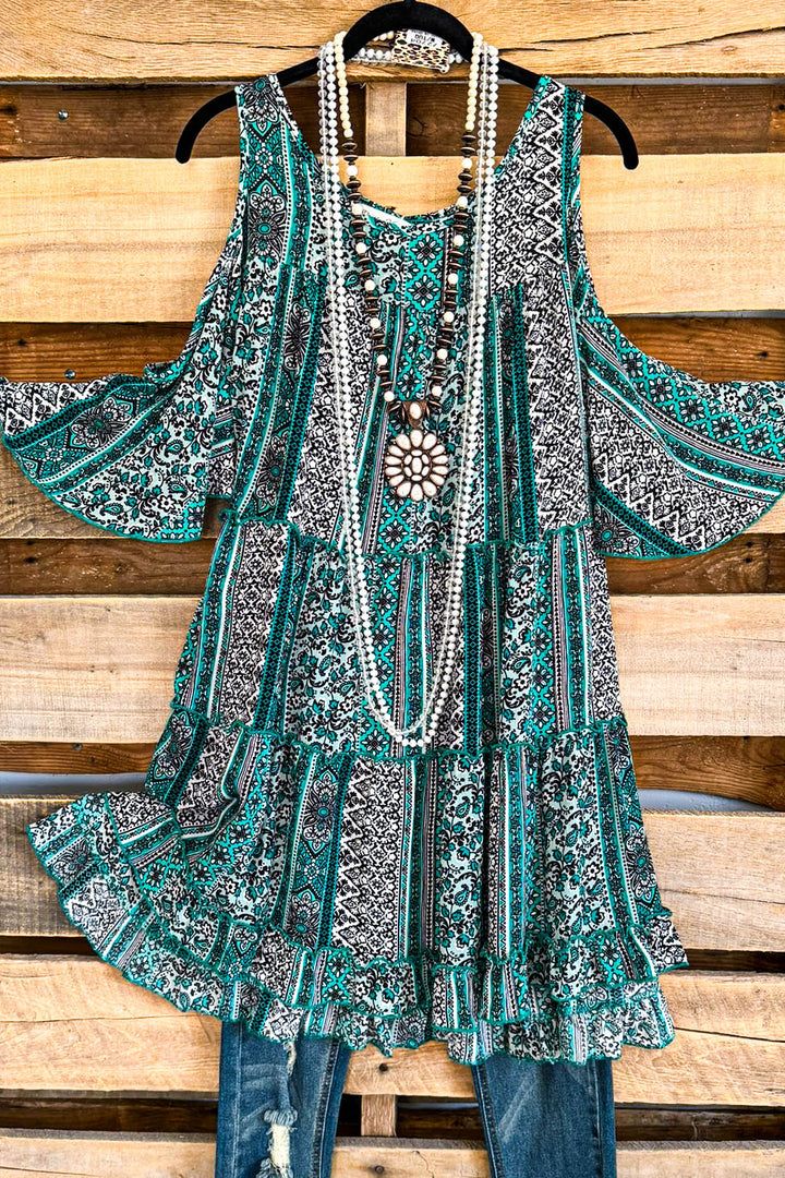 Voice Of Truth Tunic/Dress - Multi Mint