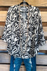 Elevated Look Blouse Black/Taupe