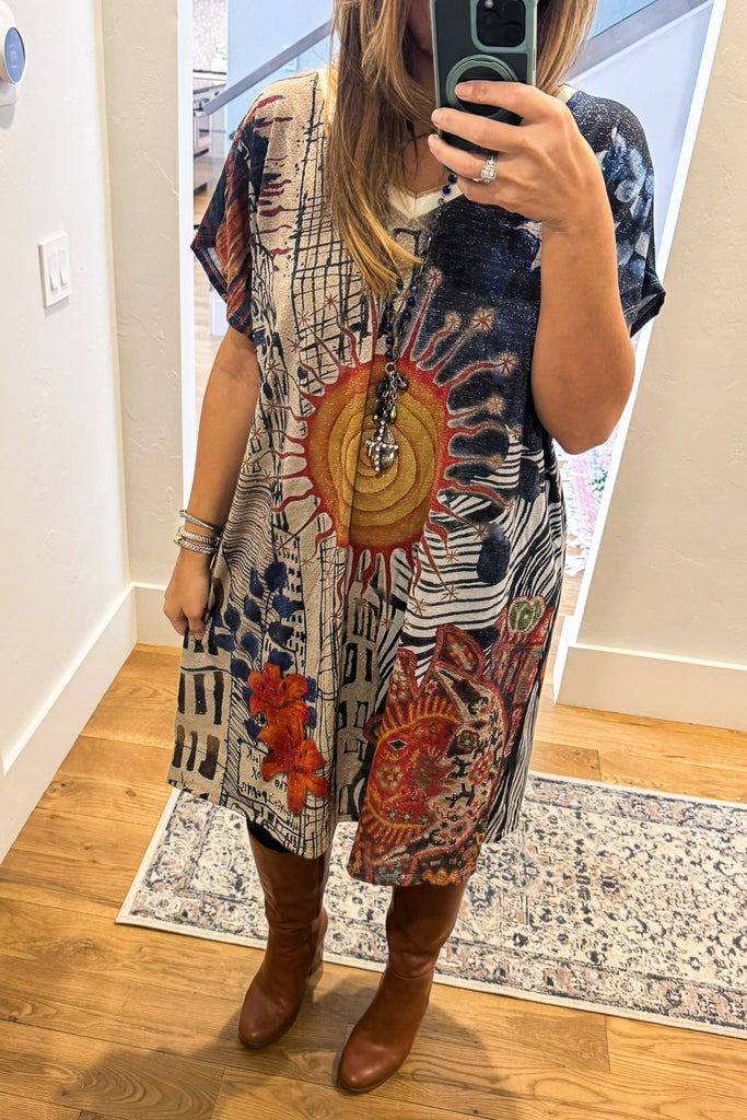 Pre order: Sole d’Arte Italian Tunic Dress - Made in Italy