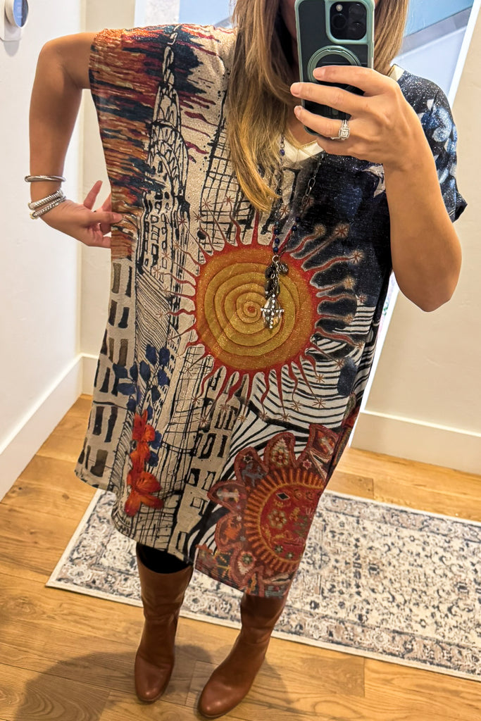 Pre order: Sole d’Arte Italian Tunic Dress - Made in Italy