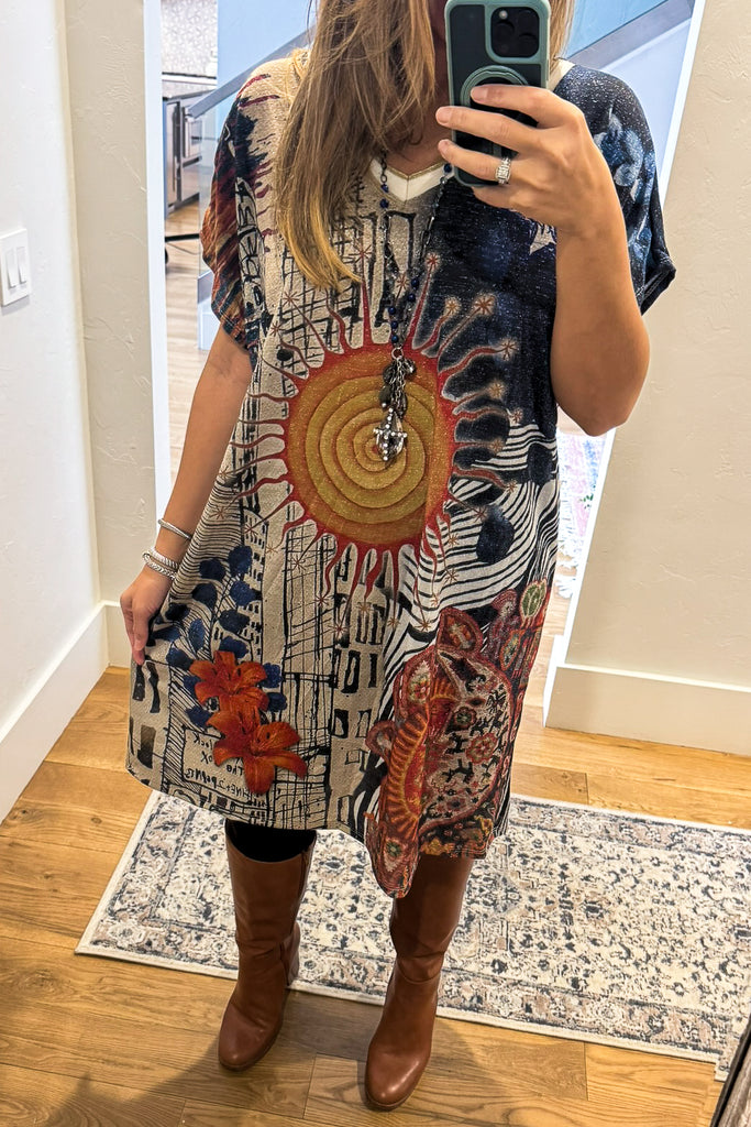 Pre order: Sole d’Arte Italian Tunic Dress - Made in Italy