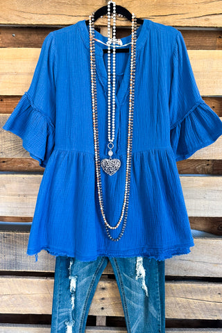AHB EXCLUSIVE: All The While Vest - Denim/Leopard - 100% COTTON