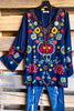 AHB EXCLUSIVE:  See My Joy Embroidered Tunic - Navy