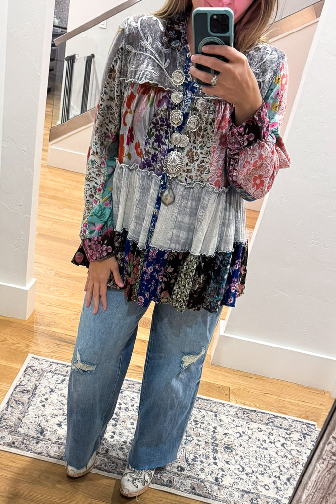 Carefree Afternoon Tunic - Slate