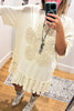 Saving Grace  Oversized Dress - Natural - Cotton Blend