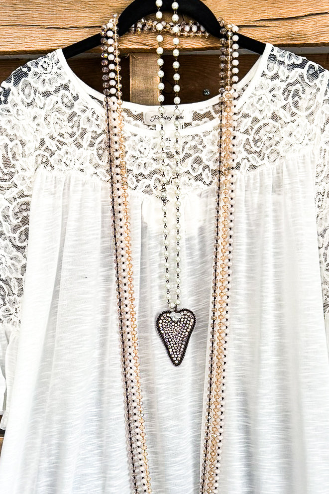 Beautiful Melody Top - White