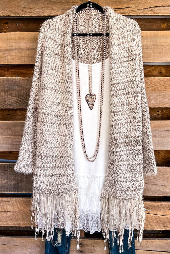 One More Reason Cardigan - Mocha