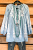 AHB EXCLUSIVE: Staying The Same Tunic - Light Blue -100% COTTON