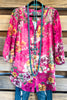 Weekend Ware Tunic - Pink/Yellow