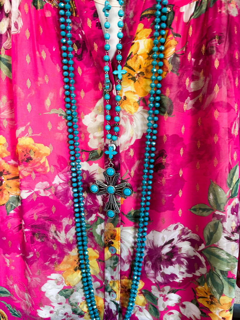 Weekend Ware Tunic - Pink/Yellow
