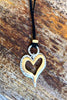 Outlined My Love Necklace - Black