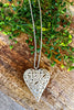 Hollowed Heart Necklace - Silver