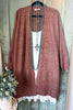Cozy Confidence Long Cardigan - Brown