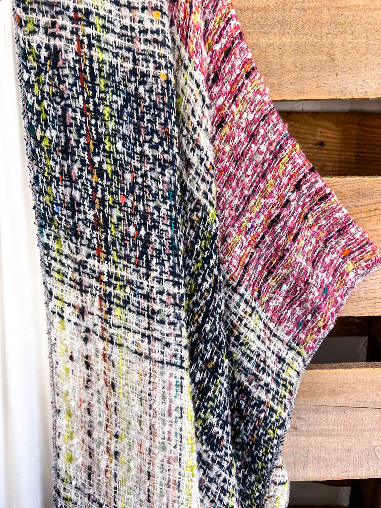 Right About You Shawl  - Pink/Blue