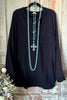 Ready For Next Time Tunic -  Black - 100% COTTON