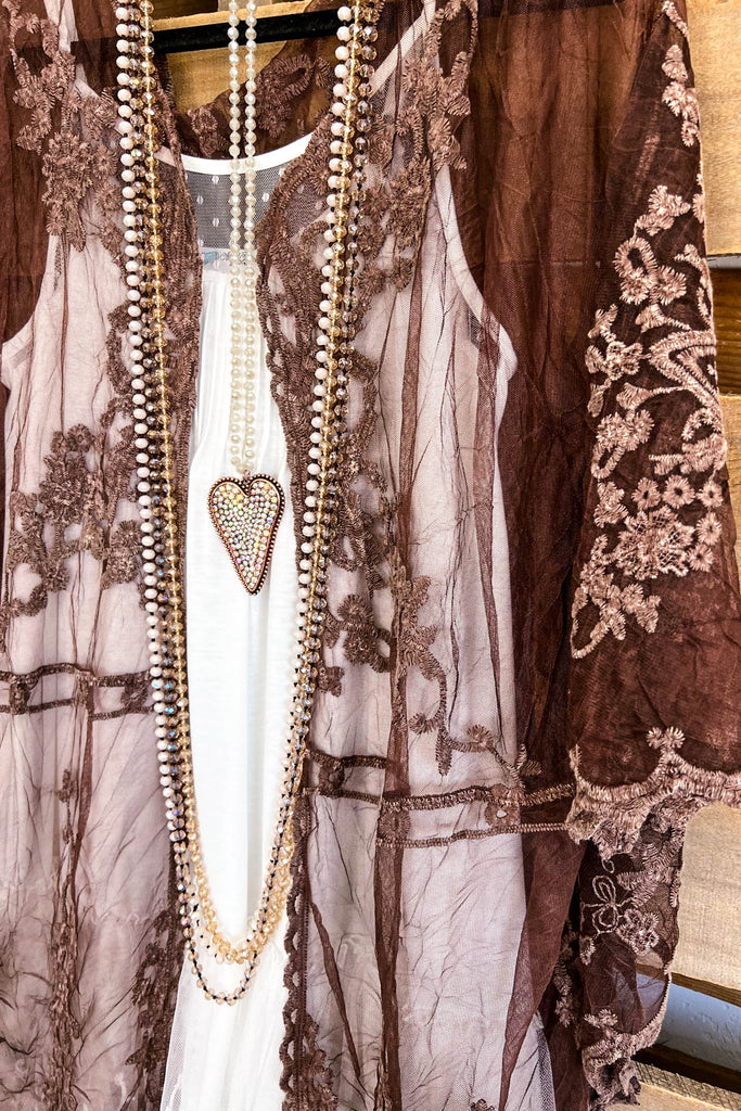 AHB EXCLUSIVE: Finding Perfection Kimono - SW Brown.