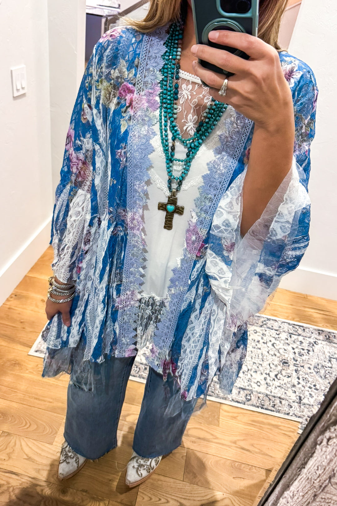 AHB EXCLUSIVE: Embrace The Joy Cardigan - IV/SB/CHFL