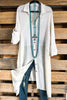 Cape Cod Shirt Dress - Off White - 100% COTTON