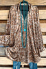 Razzle And Dazzle Oversized Velvet Tunic - Camel