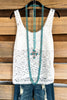 Coastal Charm Camisole - White