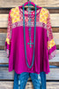 Happy Expectations Top - Fuchsia - 100% COTTON