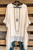 Flirty Lace Tunic - Beige