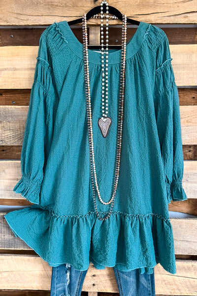 Fresh New Start Tunic - Teal - SALE