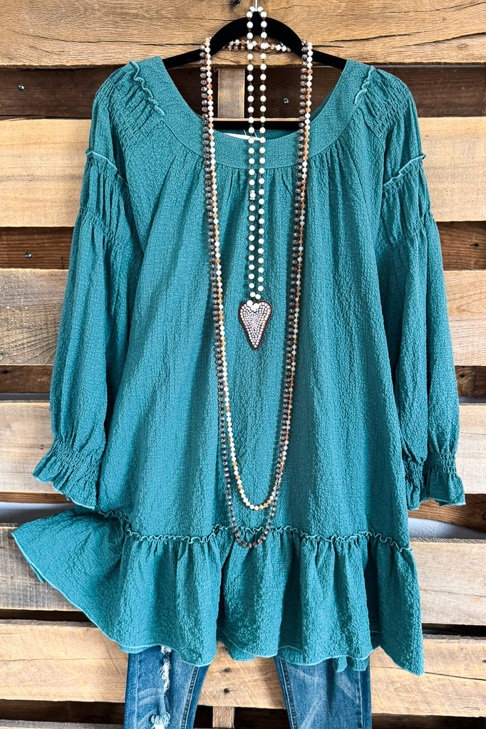 Fresh New Start Tunic - Teal - SALE