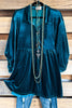 Shimmering Grace Tunic - Teal Green