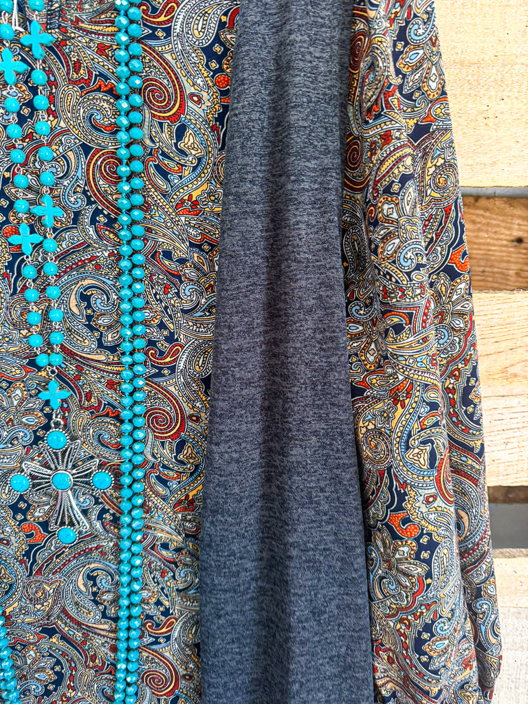 Practicing Patience Tunic/Vest - Gray-Brown (2 Piece Set)