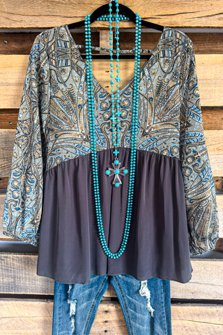 Painted Rose Tunic - Pink