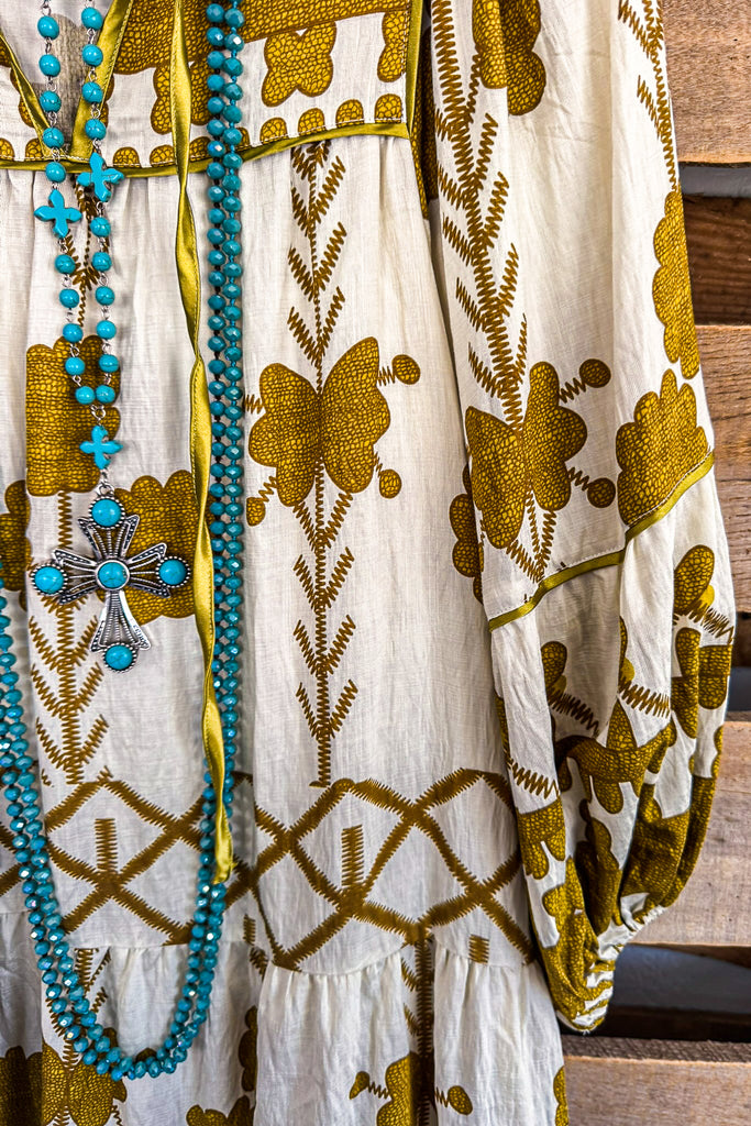 No Reason Needed Dress - Mustard Green