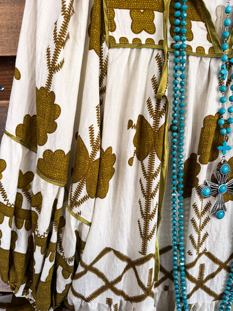 No Reason Needed Dress - Mustard Green