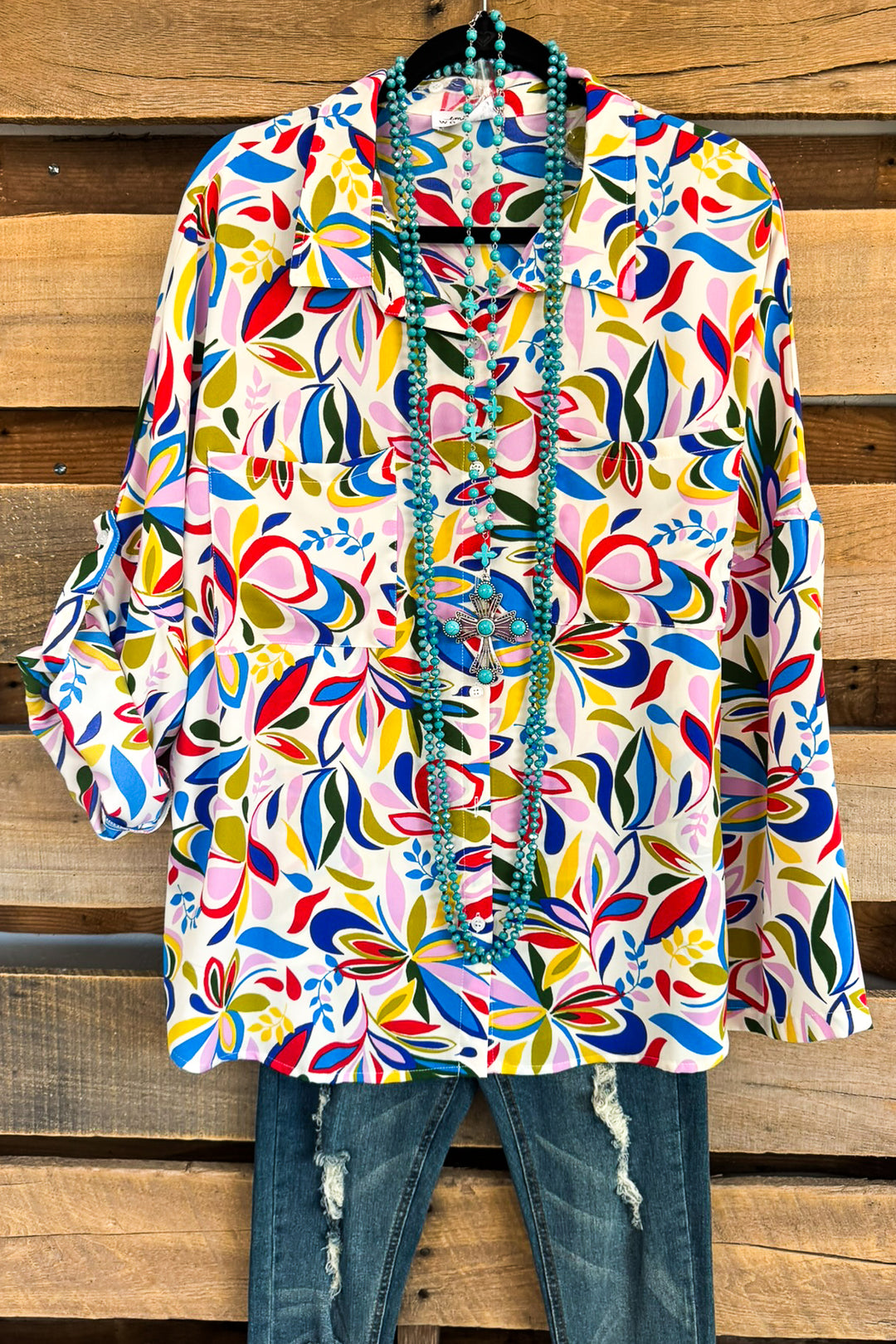 Bright Start Top - Ivory Multi - SALE