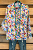 Bright Start Top - Ivory Multi