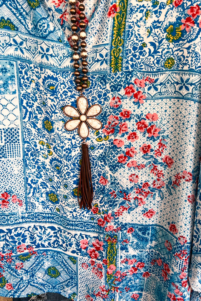 Beyond The Ocean Blouse - Ocean Blue