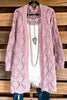 Gratifying Comfort Cardigan - Mauve