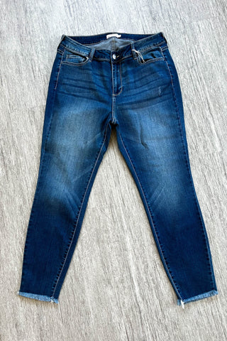 Conveniently Honest High Rise Jeans - Dark Denim WITH LYCRA