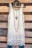 Lighthouse Love Crochet Cover-Up - Beige - 100% COTTON